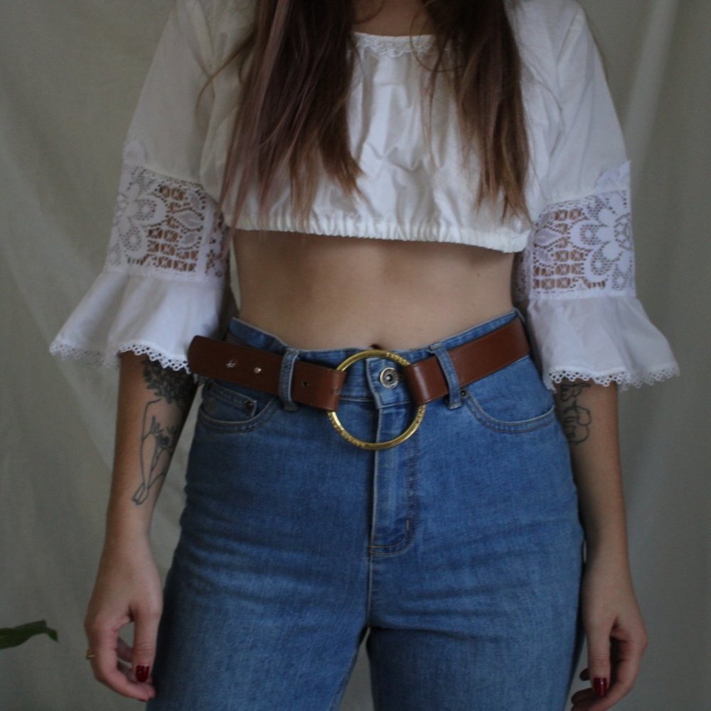 Vintage Cropped Blouse